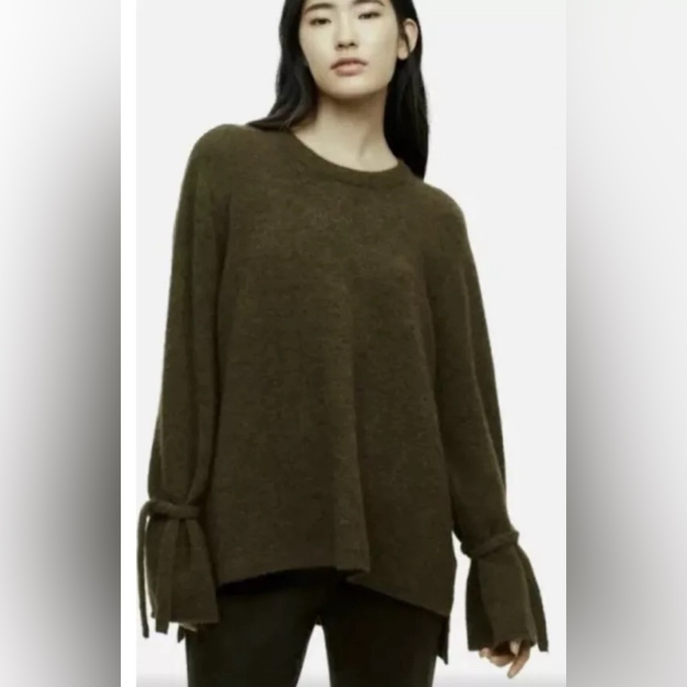 Babaton Dark Olive Crew Neck Sweater
